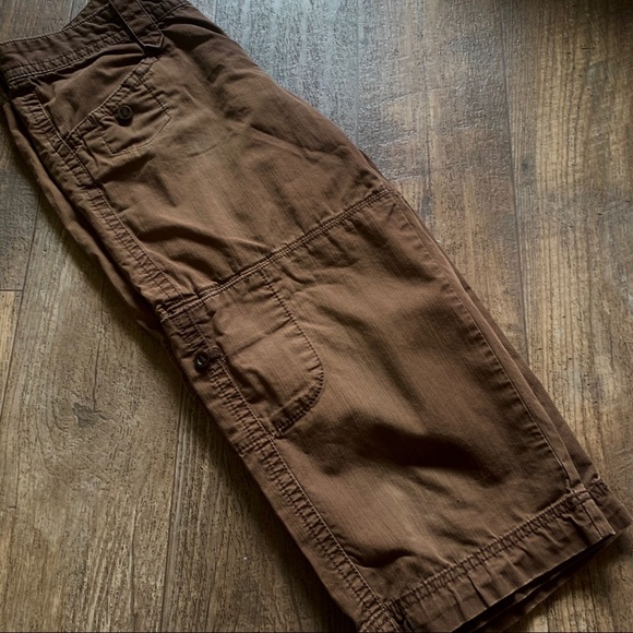 Eddie Bauer Brown Long Cargo Shorts/ Pants - Picture 3 of 6